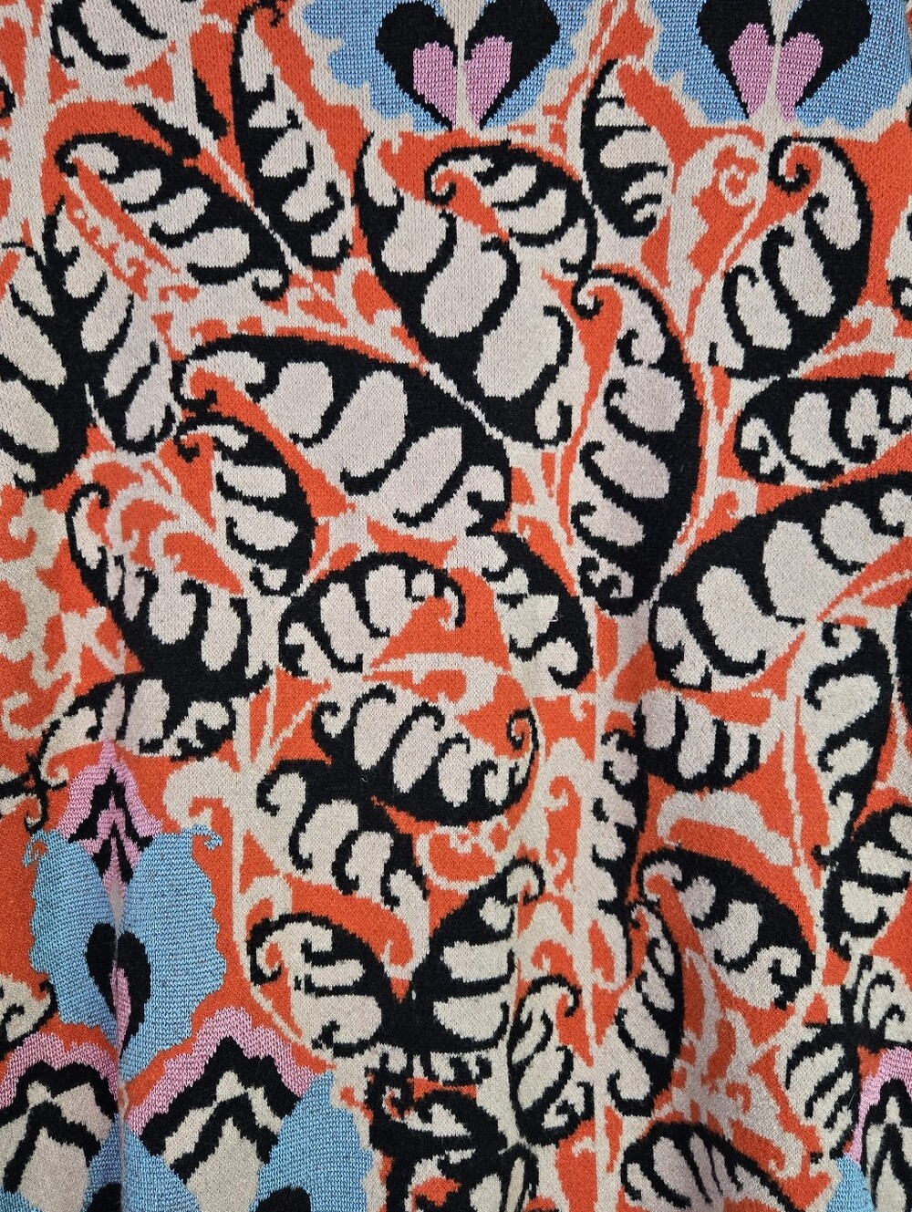 MAEVE Women Size XL Mock Neck L/Sl Heavy Winter Sweater, Abstract Print - Picture 12 of 12